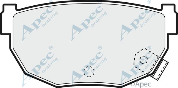 APEC BRAKING Комплект тормозных колодок, дисковый тормоз PAD965
